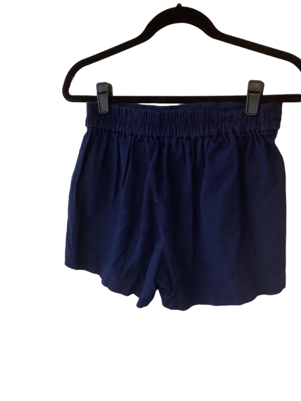 J. Crew Factory Linen Blend Casual Tie Belt Shorts Navy Size 2 Summer Vacation - Picture 2 of 8